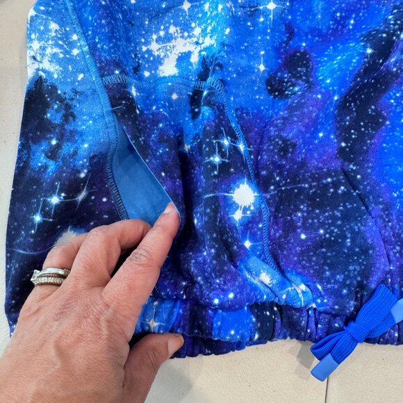 NWT - Lands End Hoody - Girls XL - Navy Galaxy Pattern - Picture 5 of 6